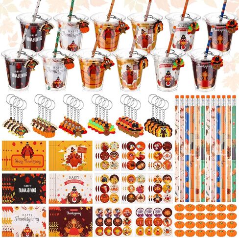 Baderke 144 PCS إرجاع الهدايا حفلة عيد ميلاد FAVORS Goodie Bag Cup Fivids Higds First Party Supplies HBD Goody Cups Pencer Eraser keychain Sticker Card in Saudi Arabia