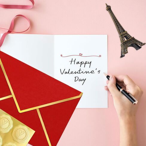 5 × 7 أظرف ختم ذاتي ، 250 جرام من الأظرف الفاخرة الفاخرة v رفرف الذهب حدود لبطاقات 5x7 4x6 ، مغلف A7 لحفل الزفاف ، الدعوات ، دش الطفل ، عيد الميلاد (قشر وختم ، 20 قطعة) in Kuwait