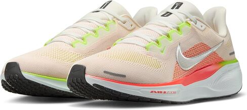 Nike Pegasus 41 Women's Road Running Shoes (FD2723-100 ، Summit White/Bright Crimson/Glacier Blue/Chrome) Size 5 in Saudi Arabia