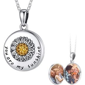 KINGWHYTE Compass Locket Necklace That Holds Pictures Sterling Silver Compass Pendant Graduation Friendship Travel Talisman Necklace Inspirational Jewelry Gifts for Women in Saudi Arabia