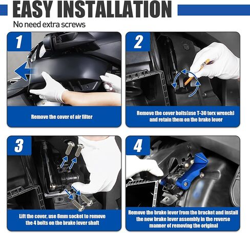 Parking Brake Lever for Ryker Billet Aluminum Brake Lock Handle Lever for Can-Am Ryker ACE 600/900 / Rally Edition/Sport 2015-2025 (Silver) in Kuwait