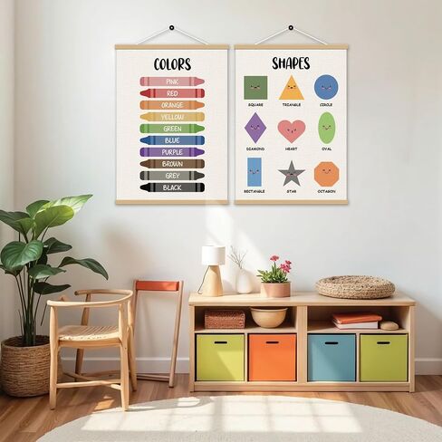 الأبجدية والأرقام ، والألوان ، وملصقات ABC ، ​​و 12 "x16" طباعة التعلم التعليمي في مرحلة ما قبل المدرسة للأطفال ، وأشكال أساسية تعلم الطباعة ، وديكور الفصول الدراسية ، وملصق الأبجدية للأطفال الصغار - الإطار غير مدرج in Saudi Arabia