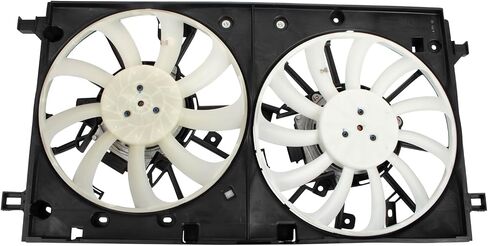TRQ Radiator Cooling Fan Assembly Compatible with 2020-2023 BMW X5 X6 2020-2022 X7 BM3115151 in Saudi Arabia