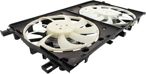 TRQ Radiator Cooling Fan Assembly Compatible with 2020-2023 BMW X5 X6 2020-2022 X7 BM3115151 in Saudi Arabia