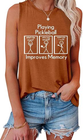 Women It’s a Good Day to Play Pickleball Tank Top Cute Pickleball Lover Vest Shirt Summer Casual Sport Sleeveless Top in Saudi Arabia