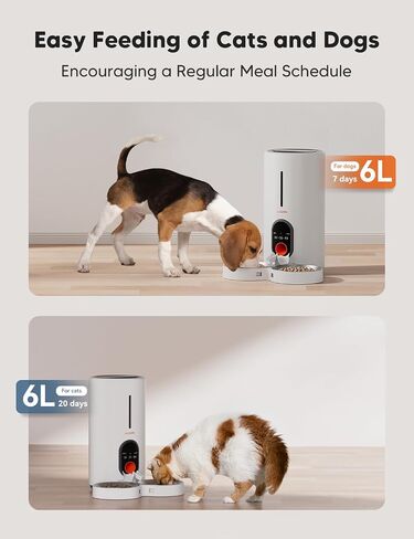 وحدة تغذية Cat التلقائية Wopet مع كاميرا لقطتين ، وحدة تغذية الكلاب 5G و WiFi ، 1080 بكسل HD Automatic Pet مع رؤية ليلية للقطار والكلب ، تخزين بطاقة SD وصوت ثنائي الاتجاه in Kuwait