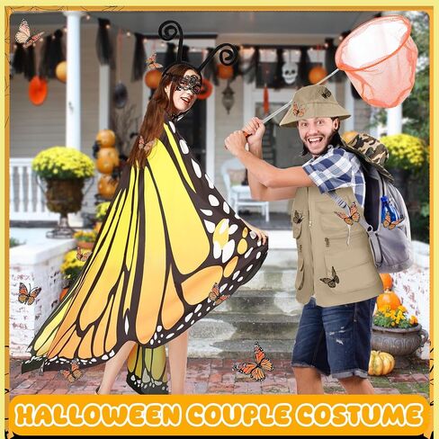 17 PCS Halloween زوجين زوجين لفراشة البالغين وملابس العوز الفراشة الزوجين للنساء من الرجال in Kuwait