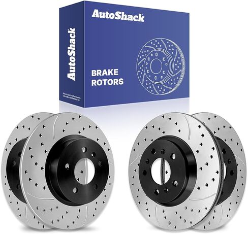 AutoShack Brake Rotors Front and Rear Brake Rotor Replacement Kit for 2006-2011 Buick Lucerne 3.8L 3.9L V6 FWD R65128R65129 in Saudi Arabia