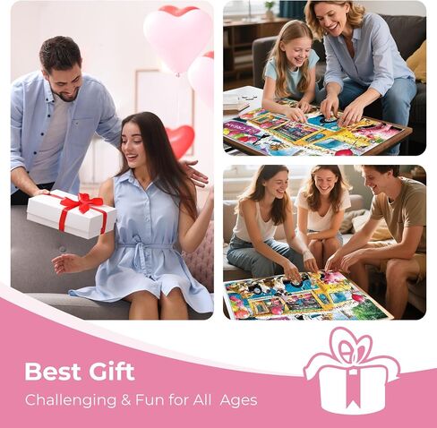 300 Pieces Puzzles for Adults,Seaside Flower Shop & Cat Puzzle for Adult,300 Pieces Puzzles for Adults Large Piece,Summer Puzzle for Kids Ages 8-10,Challenging Family Game, 20.5 x 15 in in Saudi Arabia