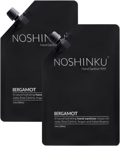 Noshinku Pocket Hand Sanitizer Spray Refill Pouch, Natural Moisturizing Hand Sanitizer Refill With 70% Sugarcane-Derived Alcohol, 200 mL (3.40 Fl Oz (Pack of 2), Lavendula) in Saudi Arabia