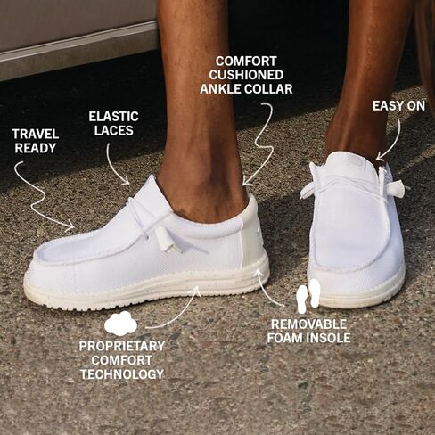 Heydude Wally Stretch Sox Granite Granite/Black Size 15 ، أحذية رجال ، متسكعون ، مريحون وخفيفون الوزن in Kuwait