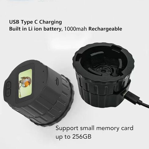 Wi Fi Electronic Eyepiece, 4MP Electronic Eyepiece, 800mAh Portable Bird Watching Spotting Scope Camera with Wi Fi Hotspot, for 0.94 to 1.97 Inch Microscopes Monocular Binoculars in Kuwait