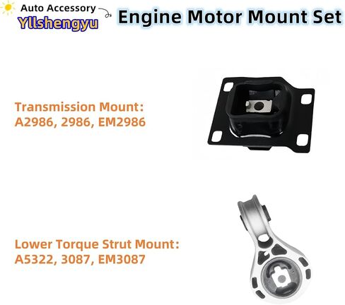 4Pcs Engine Motor Transmission Mount Set Compatible with Santa Fe 2010-2012 Fits for Sorento 2011-2013 L4 2.4L 3.5L FWD Replacement for 218302P000 218302P60 218302P400 218302P500 in Kuwait