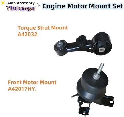 4Pcs Engine Motor Transmission Mount Set Compatible with Santa Fe 2010-2012 Fits for Sorento 2011-2013 L4 2.4L 3.5L FWD Replacement for 218302P000 218302P60 218302P400 218302P500 in Kuwait
