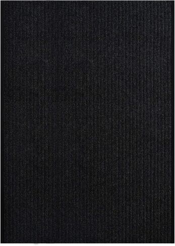 iCustomRug Heavy Duty Interior/Exterior Waterproof Utility Ribbed Vinyl Back Runner, 70 Sizes for Doorway, Balcony, Hallway, Commercial Space 4' X 52' Charcoal in Saudi Arabia