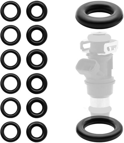 30pcs Fuel Injector Repair Kits O-Ring Filter Cap Rebuild Set Compatible with Universal Vehicle Model Replaces 17113553 in Saudi Arabia