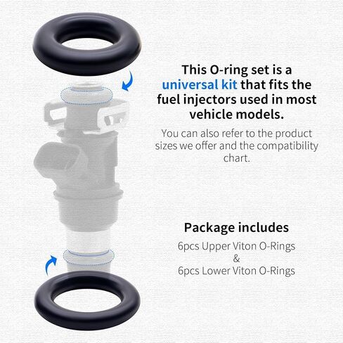 30pcs Fuel Injector Repair Kits O-Ring Filter Cap Rebuild Set Compatible with Universal Vehicle Model Replaces 17113553 in Saudi Arabia