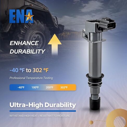 حزم ملف الإشعال ENA UF270 4.7 V8 وشمعات الإشعال المتوافقة مع 2000 2001 2002 2003 2004 2005 2006 2007 دودج دورانجو رام 1500 داكوتا جيب جراند شيروكي مجموعة من 8 in Saudi Arabia