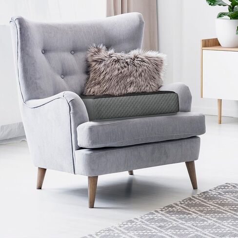 Kölbs Lumbar Support Recliner Cushion - وسادة مقعد الرغوة للذاكرة للكراسي ووسادة دعم الظهر - وسائد للمسنين وكبار السن والكبار - مجموعة من قطعتين - 4 '' سميكة ، 13 '' مسند الظهر in Kuwait