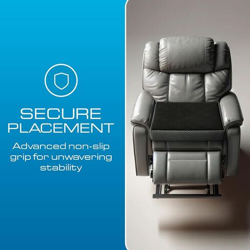 Kölbs Lumbar Support Recliner Cushion - وسادة مقعد الرغوة للذاكرة للكراسي ووسادة دعم الظهر - وسائد للمسنين وكبار السن والكبار - مجموعة من قطعتين - 4 '' سميكة ، 13 '' مسند الظهر in Kuwait