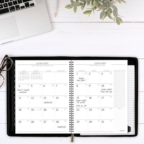 AT-A-GLANCE 2026 Appointment Book Planner, Weekly & Monthly, 8-1/4" x 11", Large, Executive, Zipper, Black (70NX810526) in Saudi Arabia