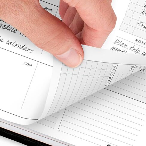 AT-A-GLANCE 2026 Appointment Book Planner, Weekly & Monthly, 8-1/4" x 11", Large, Executive, Zipper, Black (70NX810526) in Saudi Arabia