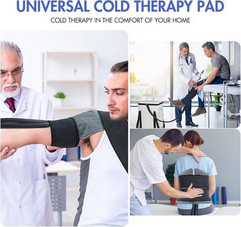 Cold Therapy Machine with Timer, 19 QT Ice Machine for Knee After Surgery, Pain Relief System, Comfort Pad for Knees Shoulders Waist and Elbows, Silent Pump, Ideal for Sports sprains in Saudi Arabia