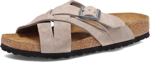 Birkenstock Women's, Lugano Sandal - Narrow Width Stone in Kuwait