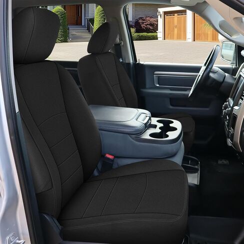 أغطية مقعد أمامية مخصصة من SAPUBK يتم استبدالها لعام 2013-2018 Dodge RAM و 2019-2021 Classic RAM 1500 2500 CREW CAB ، Neoprene Premium with Composite Soft Lining Cover Cover Costion in Saudi Arabia