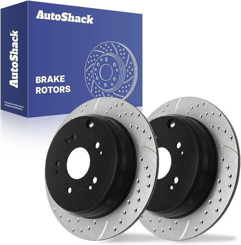 AutoShack Brake Rotors Rear Brake Rotor Replacement Kit for 2005-2016 Honda CR-V 2007-2018 Acura RDX 2.3L 2.4L 3.5L V6 4WD AWD FWD R41374PR in Kuwait