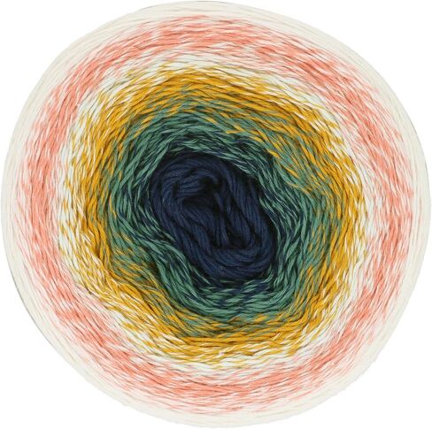 Scheepjes Cotton Whirl Yarn - 1000m, Night Sun (Gray, Orange, Brown) in Saudi Arabia