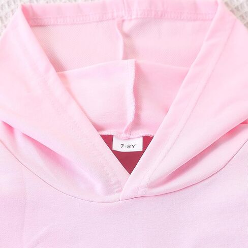 Size 6-12 Years Girl's 2 Piece Outfits Casual Crew Neck Long Sleeve Sweatshirt & Shorts LoungetSets in Kuwait