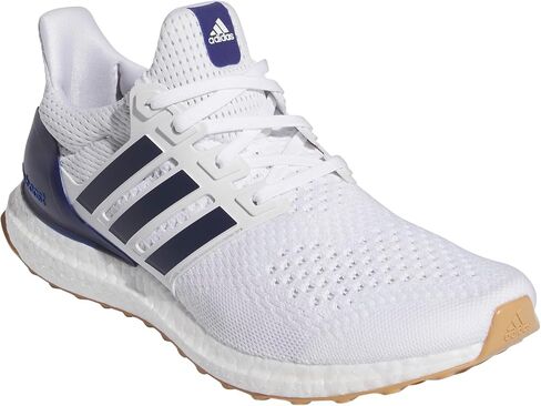 حذاء رياضي رجالي من adidas Ultraboost 1.0 DNA، أبيض/أزرق داكن/لثة، 9.5 in Saudi Arabia
