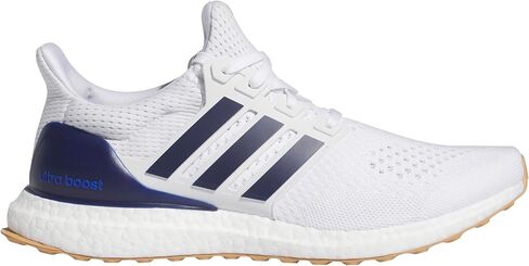 حذاء رياضي رجالي من adidas Ultraboost 1.0 DNA، أبيض/أزرق داكن/لثة، 9.5 in Saudi Arabia