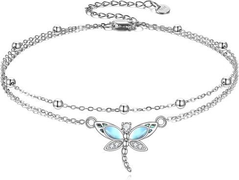 MONGAS Sterling Silver Women's Anklets Dolphin/Mermaid Tail/Butterfly/Sea Turtle/Golf Anklets Bracelet Jewelry Gifts for Women in Saudi Arabia