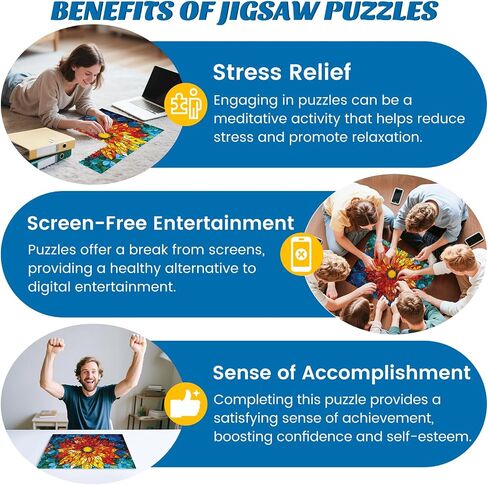 Puzzles for Adults 500 Pieces - Fun Picnic Pups Around The World Puzzle, Dog Gone Days Jigsaw Puzzle, Camping Animal Puzzles for Teens 12-16, Impossible Puzzle Perfect for Game Nights 20.5X 15 in in Saudi Arabia