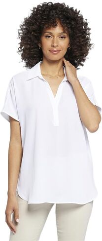NYDJ Women's Short Sleeve Becky Blouse in Kuwait