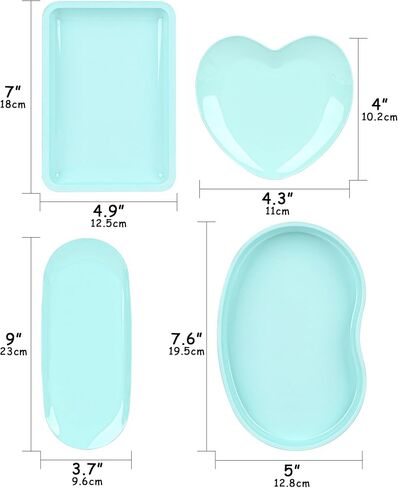 Stainless Steel Tray, Lrregular Tray, Nail Tool Dish, Trays for Jewelry, Makeup Cosmetic, Gadgets Set (Pink) in Saudi Arabia