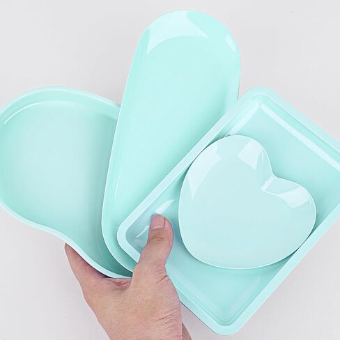 Stainless Steel Tray, Lrregular Tray, Nail Tool Dish, Trays for Jewelry, Makeup Cosmetic, Gadgets Set (Pink) in Saudi Arabia