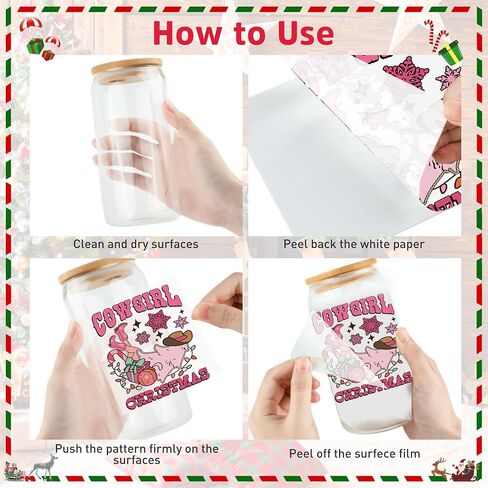 UV DTF Cup Wrap - 20 ورقة فتاة سوداء UV DTF نقل ملصقات ، ولفات كأس النساء الحديثة للزجاج ، والشارات الأنيقة للماء ، وحرف DIY للبنات نساء in Saudi Arabia