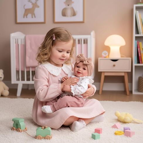 BABESIDE Lifelike Reborn Baby Dolls Sunny - 17 Inch Soft Vinyl Realistic-Newborn Baby Doll Sweet Smile Real Life Baby Doll Girls with Gift Box for Kids Age 3+ in Saudi Arabia