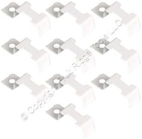 #US 10-Pack WAC US LED-HVT-CL2 Flexline مشبك تثبيت فردي مثبت باللون الأبيض in Kuwait