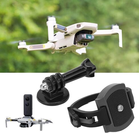 محول حامل كاميرا بدون طيار لكاميرا Mini 3 Mini 2 MiniSE Mavic Mini Mavic AIR Spark Action Camera بدون طيار ملحقات طائرة بدون طيار مادة سيليكون ABS خفيفة الوزن ومتينة in Saudi Arabia
