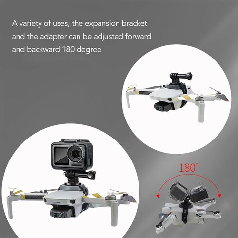 محول حامل كاميرا بدون طيار لكاميرا Mini 3 Mini 2 MiniSE Mavic Mini Mavic AIR Spark Action Camera بدون طيار ملحقات طائرة بدون طيار مادة سيليكون ABS خفيفة الوزن ومتينة in Saudi Arabia