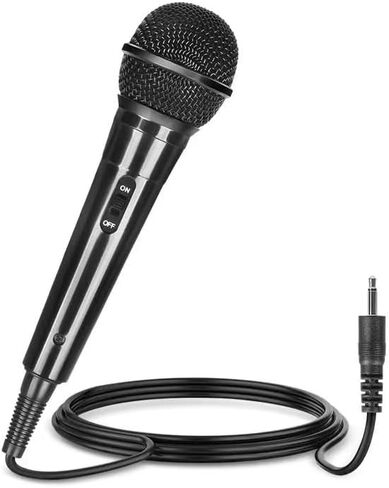 Wired Karaoke MicrophoneWith 2.5m Cable, Handheld for Singing, Vocal Dynamic Mic for Speaker, AMP, Mixer, DVD in Saudi Arabia