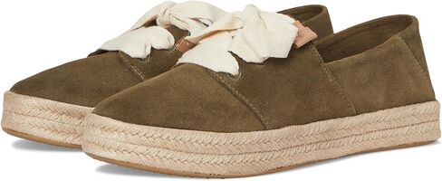 TOMS Womens Carolina Lace Up Espadrille Flats Casual - Beige in Saudi Arabia