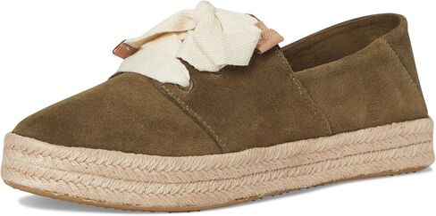 TOMS Womens Carolina Lace Up Espadrille Flats Casual - Beige in Saudi Arabia