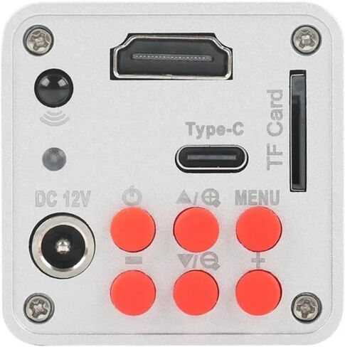 ZTBH Microscope Accessories Kit 10MP 4K 1080P HDMI Type-c PC Digital Video Microscope C Mount Camera for Phone PC PCB SMD Tablet Soldering Repair Microscope Slides (Color : 500X Lens with Led) in Saudi Arabia