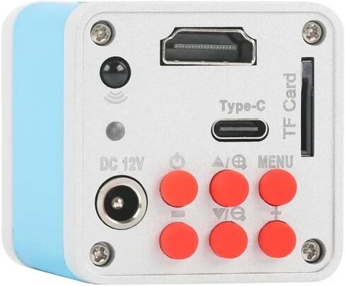 ZTBH Microscope Accessories Kit 10MP 4K 1080P HDMI Type-c PC Digital Video Microscope C Mount Camera for Phone PC PCB SMD Tablet Soldering Repair Microscope Slides (Color : 500X Lens with Led) in Saudi Arabia