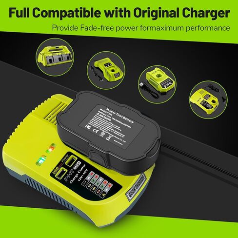 3.0Ah P103 18V Lithium Battery Replacement for Ryobi 18V Tools Series, Compatible with Cordless Tools P100 P102 P104 P105 P107 P108 P109 P190 in Saudi Arabia